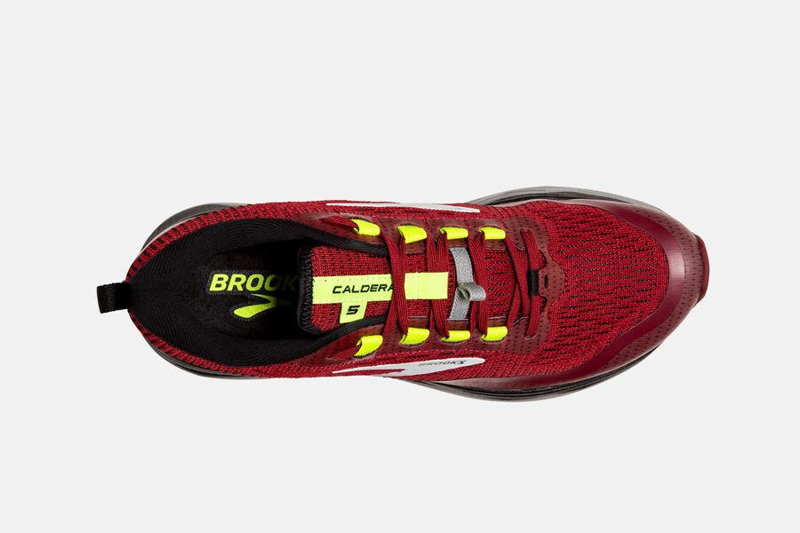 Brooks Caldera 5 Trail Running Shoes - Mens - Red/Silver/Black - BS9836412